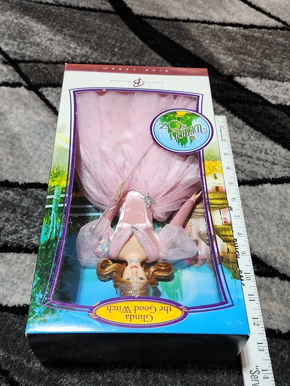2006 MATTEL BARBIE COLLECTOR WIZARD OF OZ GLINDA THE GOOD WITCH PINK LABEL